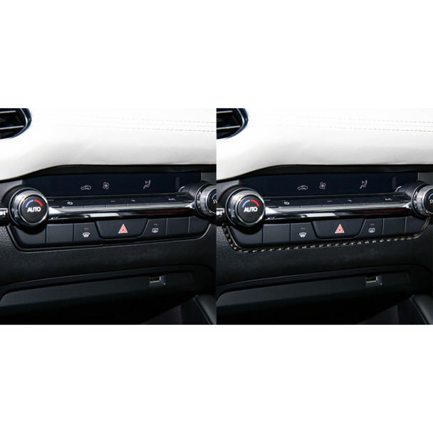 Car Air Conditioning Control Box Decorative Sticker for Mazda 3 Axela 2020, Left and Right Drive