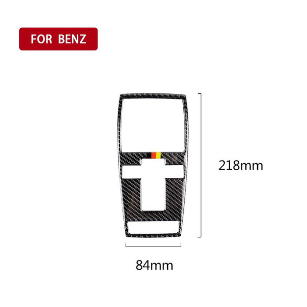 Car Carbon Fiber German Color Reading Light Decorative Sticker for Mercedes-Benz C Clase W204 2007-2013 / E Class W212 2010-2012, Left and Right Drive Universal