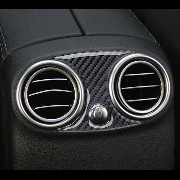 Car Carbon Fiber Rear Air Vents Cover Decorative Sticker for Mercedes-Benz C-Class