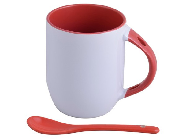 Sublimation Whirl Mug & Spoon- P2428R