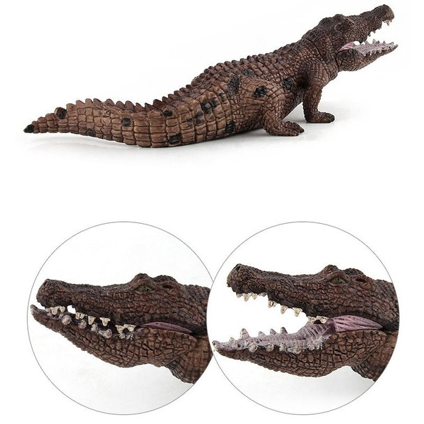 LX829 Simulation Crocodile Model PVC Wild Animal Static Decoration Toy