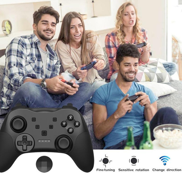 MB-S819 Wireless Bluetooth Game Console Handle With Wake-Up Vibrating Gyroscope - Nintendo Switch(Black)
