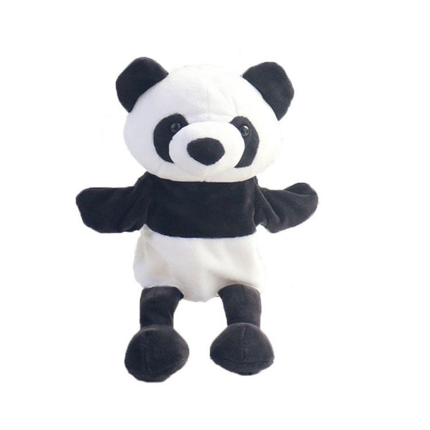 Toddler Cartoon Animal Plush Hand Puppet Toy Parent-Child Storytelling Props, Height: 30cm(Panda)