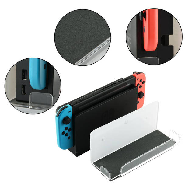 Game Console Wall Storage Bracket Game Console Accessories Storage Rack - Nintendo Switch(Black)