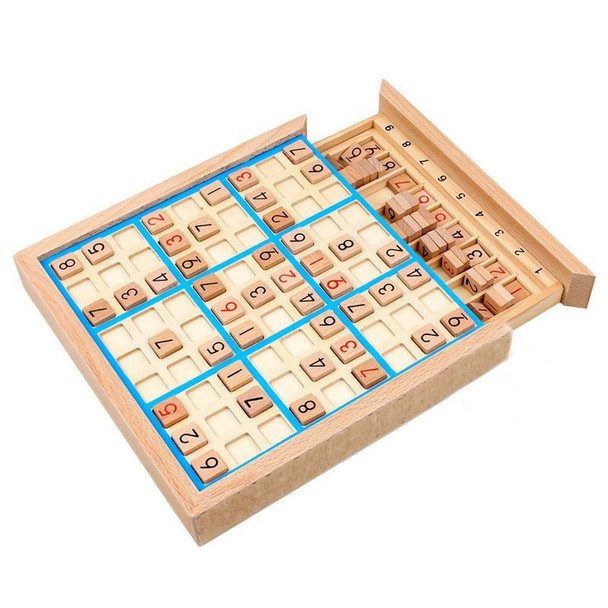 Sudoku Nine Square Grid Game Board Children Logical Thinking Puzzle Board Game(Blue)
