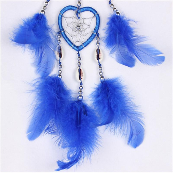 2 PCS Dreamcatcher Pendant Up And Down Double Ring Peach Heart Dream Catcher(White )