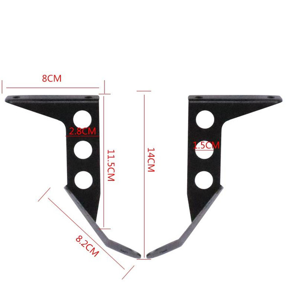 HP-DF016-B Motorcycle Front Windshield for Benelli Leoncino Trail 250(Smoked)