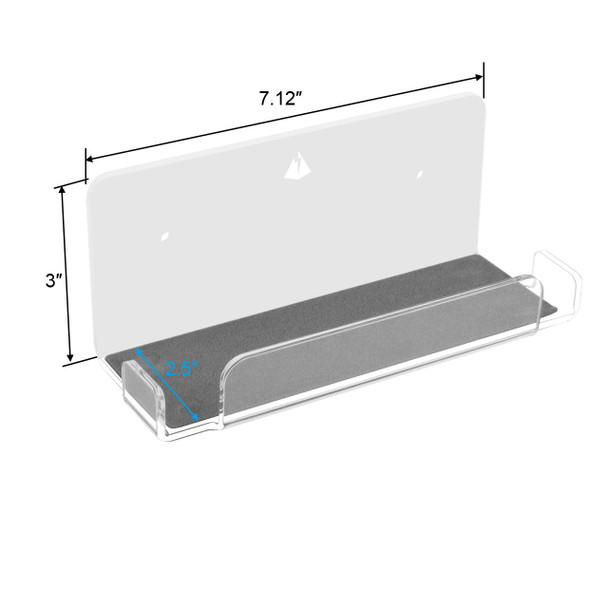 Game Console Wall Storage Bracket Game Console Accessories Storage Rack - Nintendo Switch(Transparent)