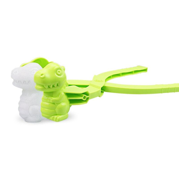 4 PCS YR628 Children Winter Outdoor Toy Dinosaur Snowball Clip(Green)