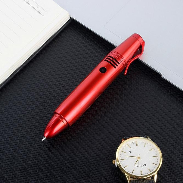 AK007 Mobile Phone, Multifunctional Remote Noise Reduction Back-clip Recording Pen with 0.96 inch Color Screen, Dual SIM Dual Standby, Support Bluetooth, GSM, LED Light, Handwriting (Red)