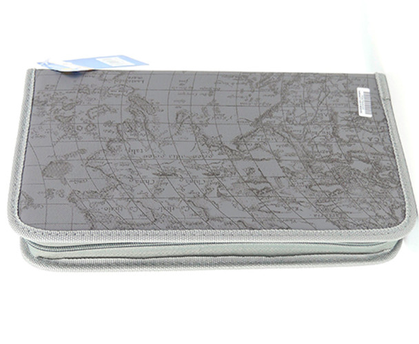 Ebox 80Pcs Cd Wallet Grey Map, Retail Box, No Warranty