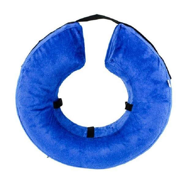 Dog Collar PVC Inflatable Pet Anti-snatch Collar, Size:M(Blue)