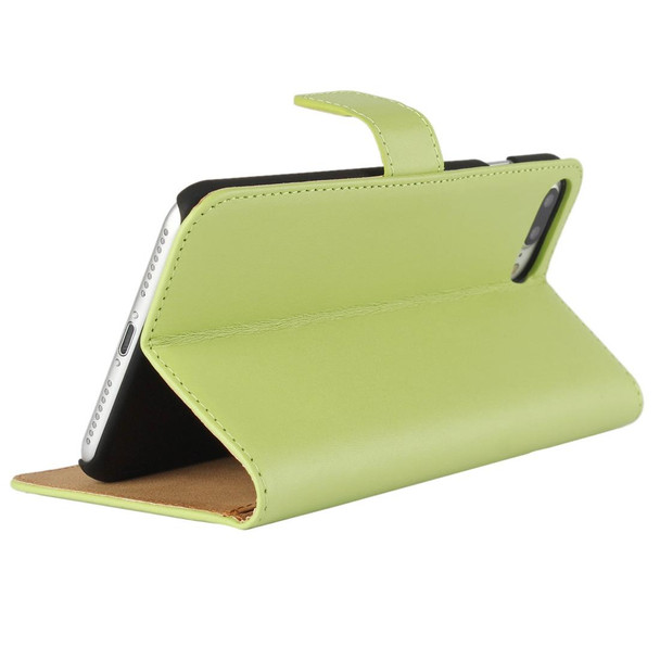 iPhone 8 Plus & 7 Plus Genuine Split Horizontal Flip Leather Case with Holder & Card Slots & Wallet(Green)