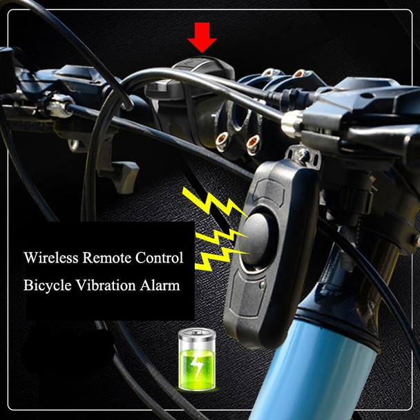 Bicycle Lock Anti-theft Anti-lost USB Charging Wireless Remote Control Vibration Alarm Detector Sensor