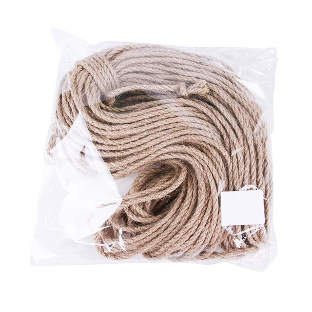 3 PCS 10m Pets Hemp Rope Cat Scratch Board Sword Rope Accessories Protect Cat Grip Toy Grabbing Materials(8mm)