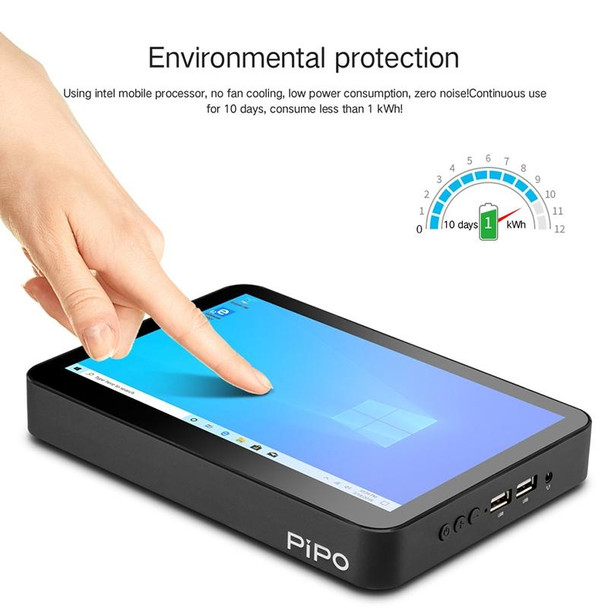 PiPo X2s All-in-One Mini PC, 8 inch, 2GB+64GB, Windows 10 Intel Atom Z3735F up to 1.83GHz, Support WiFi & Bluetooth & TF Card & HDMI & RJ45(Black)