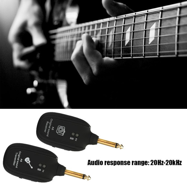 Guitar Wireless Transmitter Receiver A8 Electric Guitar Wireless Connection System Pickups