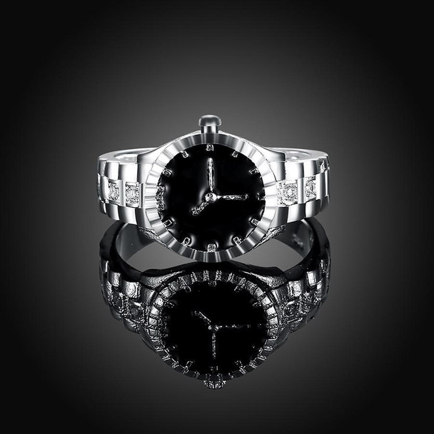 Creative Diamond Dial Quartz Watch Rings(6)