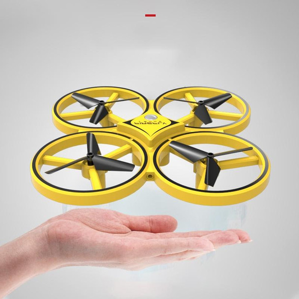 Smart Bracelet Gravity Sensing Aircraft Mini Drone(Yellow)