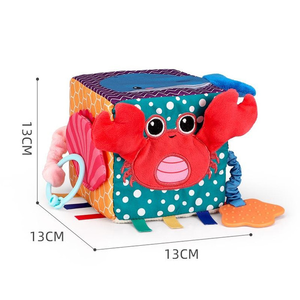 Baby Fun Cube Ball Intelligence Development Bedside Pendant Hand Grab Plush Toy