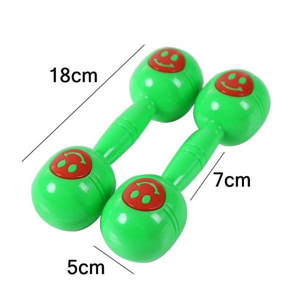 10 PCS Kindergarten Children Morning Exercise Plastic Rattle(Red)