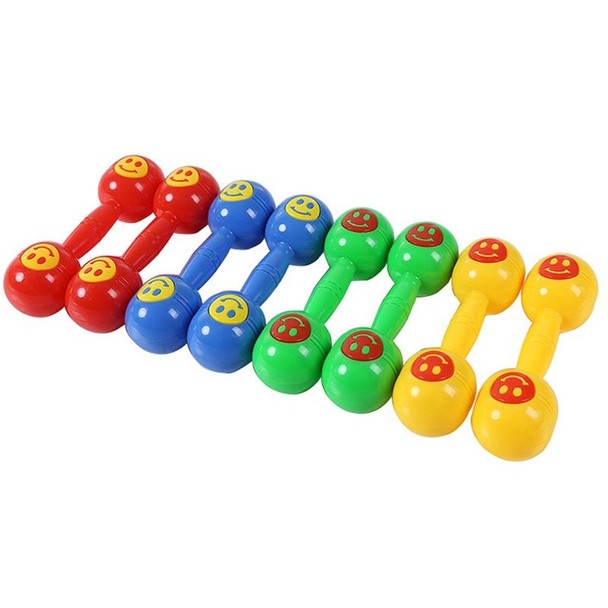 10 PCS Kindergarten Children Morning Exercise Plastic Rattle(Blue)