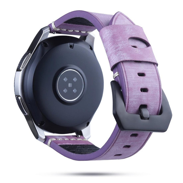 22mm Leatherette Watch Band - Huawei Watch GT2e / GT2 46mm(Purple)