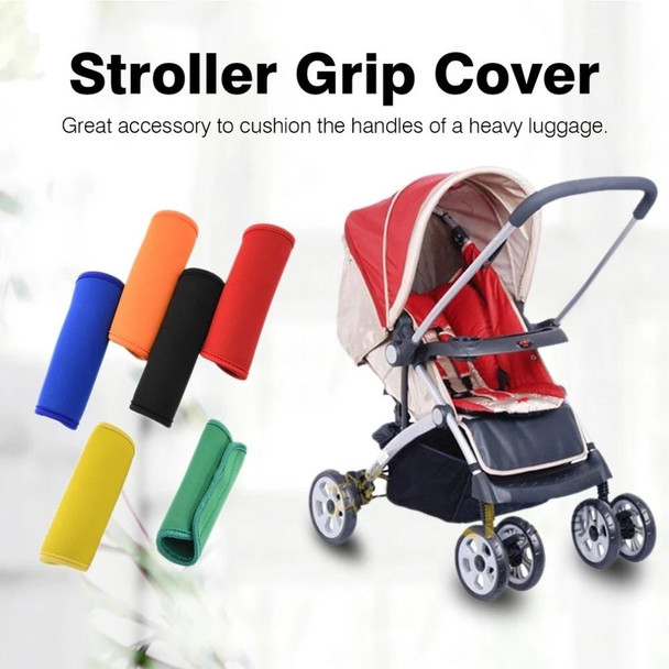 2 PCS Comfortable Neoprene Luggage Handle Wrap Grip Baby Universal Stroller Grip Protective Cover for Travel Bag Luggage Suitcase(Green)