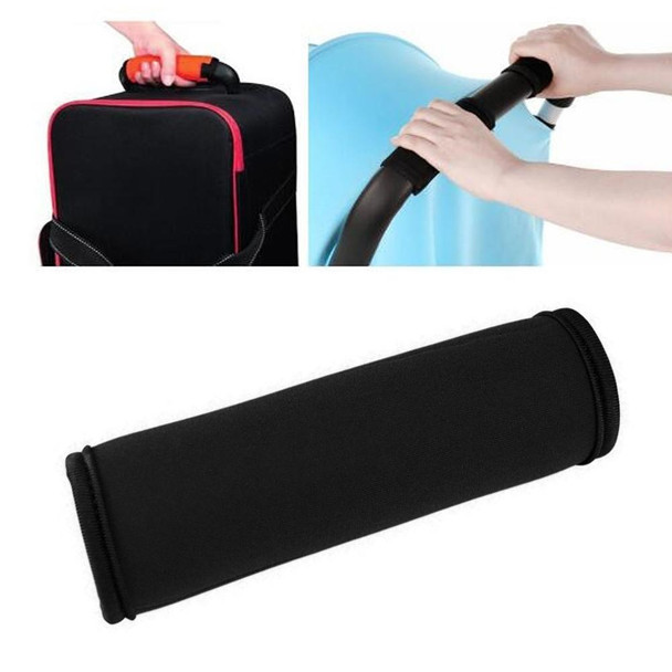 2 PCS Comfortable Neoprene Luggage Handle Wrap Grip Baby Universal Stroller Grip Protective Cover for Travel Bag Luggage Suitcase(Black)