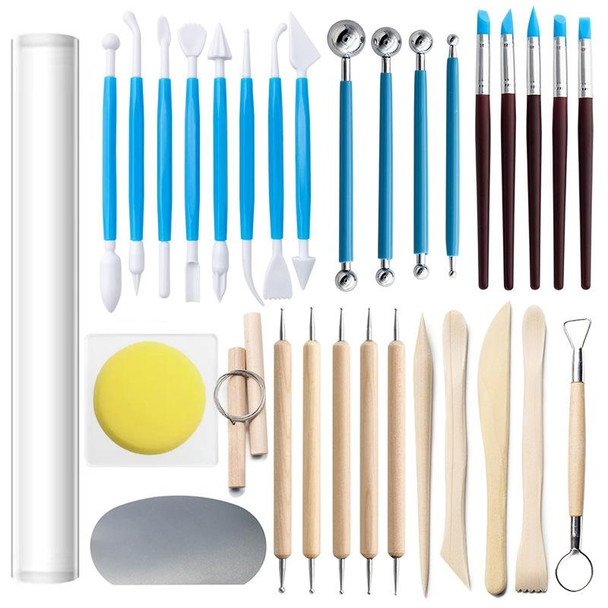 32-in-1 Clay Pottery Clay Carving and Making Combination Tool