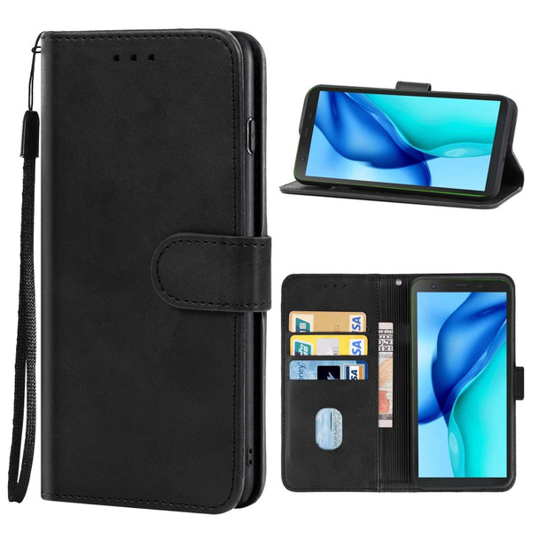 Leather Phone Case - Blackview BV6300 Pro / BV6300(Black)