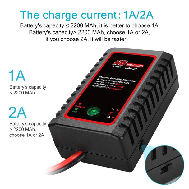 HTRC N8 Ni-MH Ni-Cr Battery Charger Smart Balance Charger, EU Plug