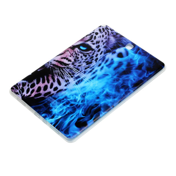 Samsung Galaxy Tab A 9.7 Painted TPU Tablet Case(Blue Leopard)