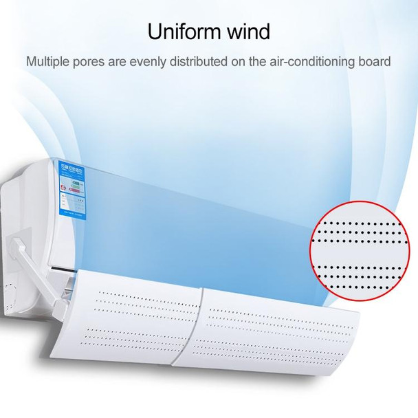 Bedroom Wall-Mounted Baby Universal Anti-Straight Blowing Air Conditioning Windshield Wind Deflector Shroud, S Three Board Version