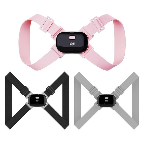 Smart Posture Corrector Adult Child Intelligent Posture Reminder Posture Trainer (Pink)