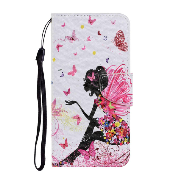 Coloured Drawing Pattern Leatherette Phone Case - iPhone 13 Pro Max(Dancing Girl)