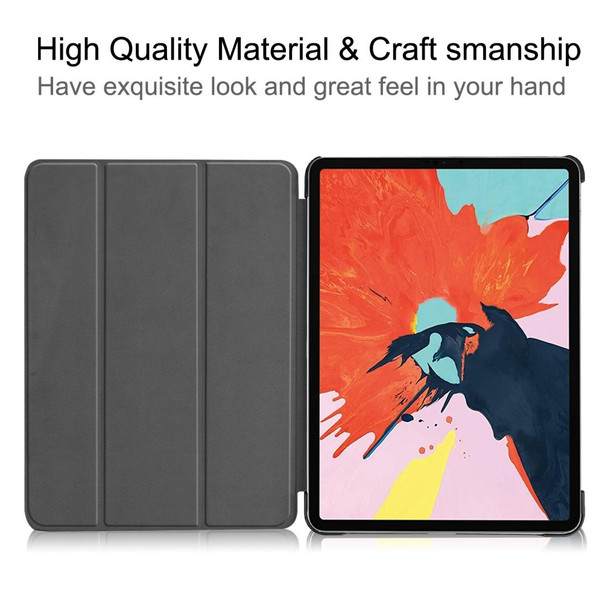 iPad Air 2022 / 2020 10.9 Colored Drawing Horizontal Flip Leather Case with Three-folding Holder & Sleep / Wake-up Function(Big Eye Me)