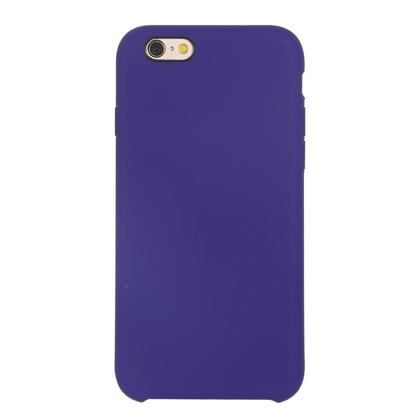 Pure Color Liquid Silicone + PC Shockproof Defender Case - iPhone SE 2020 & 8 & 7(Dark Purple)