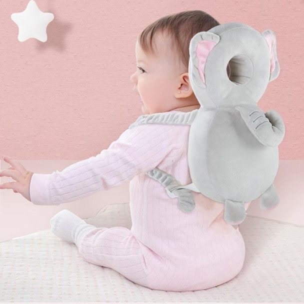 Infant Baby Learning to Walk Sitting Fall Protection Head Cotton Core Pillow Protector Safety Care, Size:Conventional(Cow  Half Net and Half fleece)