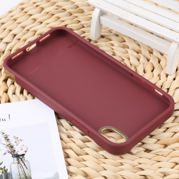 TPU + Electroplated PC Phone Case - iPhone XR(Red)