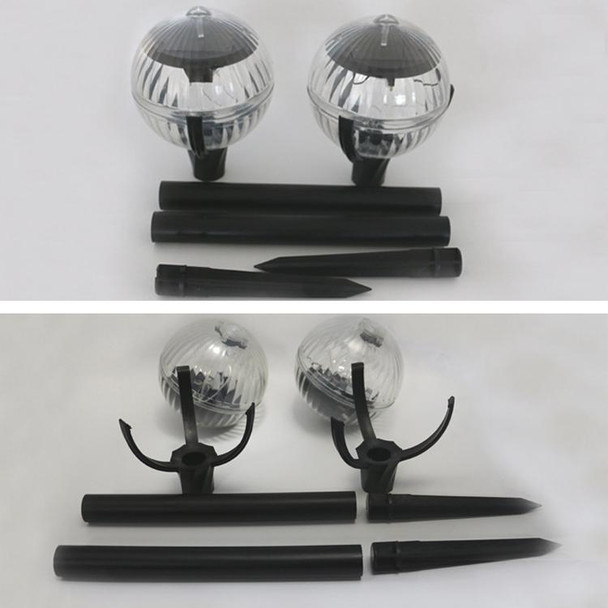2 PCS Light Control Solar Lawn Lamp Outdoor Garden Lights(Warm Light)
