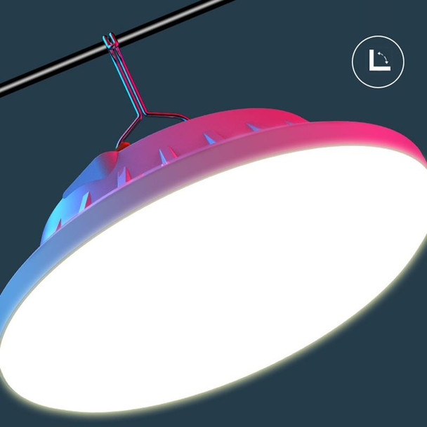 V61 Solar + RC 60 LEDs UFO Rechargeable Light Household Emergency Light Bulb Outdoor Camping Night Market Stall Light
