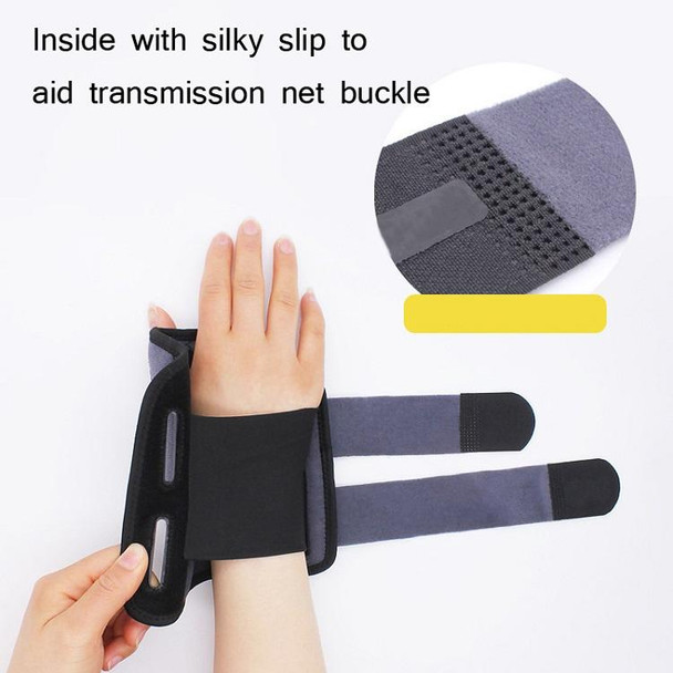 2PCS Two-Way Compression Stabilized Support Plate Wrist Brace Fracture Sprain Rehabilitation Wrist Brace, Specification: Left Hand M (Black)