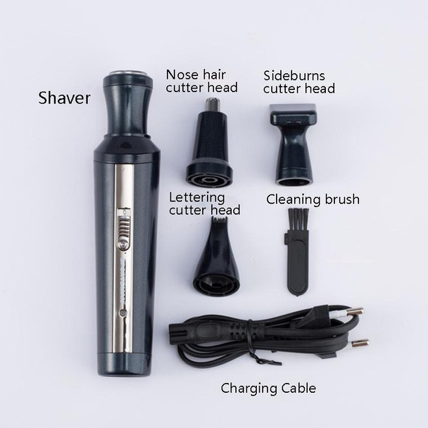 Sportsman SM-421 4 In 1 Electric Mini Shaving Lettering Hair Knife Nose Hair Cutting EU Plug(Gray)