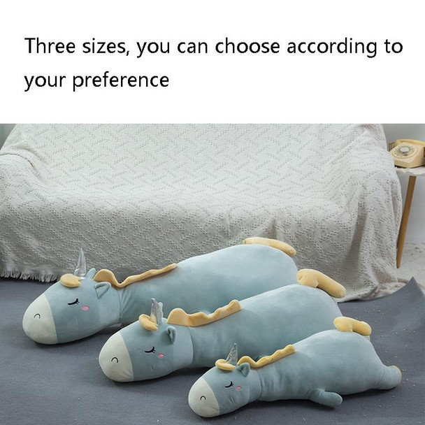 Unicorn Doll Long Pillow Plush Toys Bedside Cushion, Size: 120cm(Blue Green)