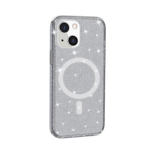 Terminator Style Glitter Powder MagSafe Magnetic Phone Case - iPhone 13(Grey)