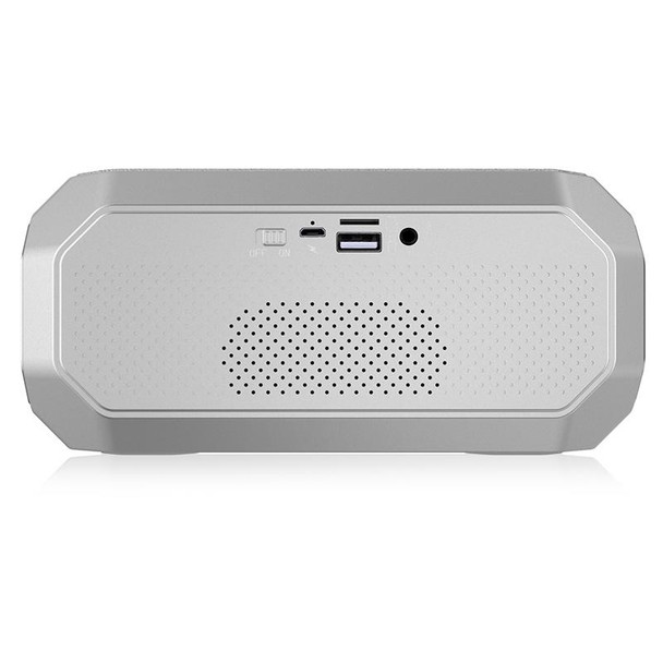 NewRixing NR-4000 TWS Mesh Polygon Music Box Concept Bluetooth Speaker(Silver)