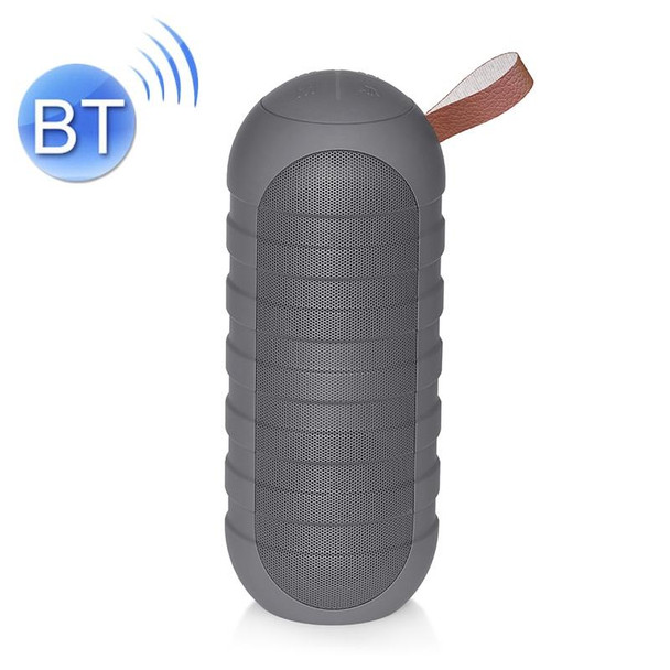 NewRixing NR-3025 TWS Outdoor Portable Splashproof Bluetooth Speaker with Flashlight Function(Grey)