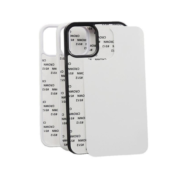 10 PCS 2D Blank Sublimation Phone Case - iPhone 12 mini(Black)