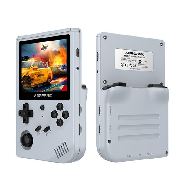 ANBERNIC RG351V 3.5 Inch Screen Linux OS Handheld Game Console (Gray) 16GB+128GB